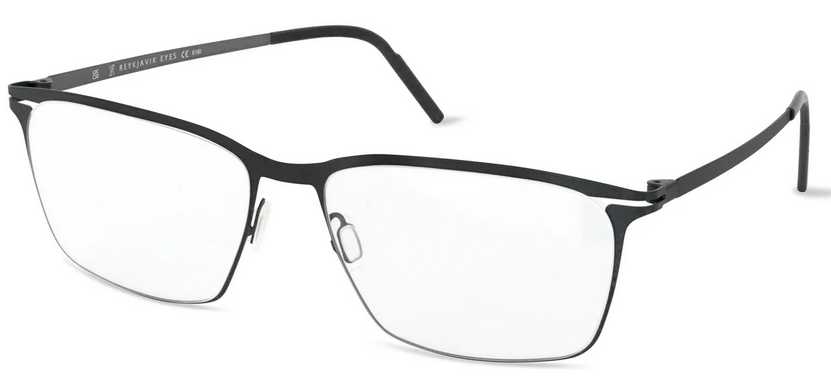 Reykjavik Eyes Tomas Black Gun Titanium Glasses